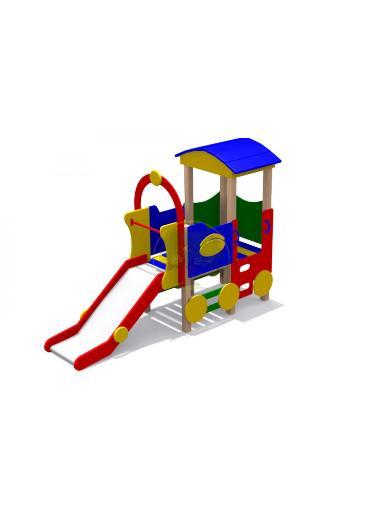 Горка-беседка "Паровоз"