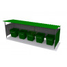 Площадка ТБО на 5 контейнеров